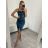 Šaty letní na ramínka dámské (S/M ONE SIZE) ITALSKÁ MÓDA IMPBB22B21841