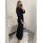 Women's Long Stretch Sleeveless Summer Dress (S / M / L ONE SIZE) ITALIAN FASHION IMWC222492 S/M Brown