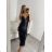 Šaty letní na ramínka dámské (S/M ONE SIZE) ITALSKÁ MÓDA IMPBB22B23820 pink S/M