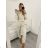Summer tunic short sleeve and long striped skirt women (uni xs-m) ITALIAN FASHION IM119426