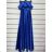 Šaty elegantní společenské bez rukávu dámské (L/XL/2XL ONE SIZE) ITALSKÁ MÓDA IMPSH2250039 blue L-2XL