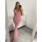 Elegant formal dress with straps for women (S / M ONE SIZE) ITALIAN FASHION IM321576 Wine S/M