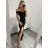 Elegant formal dress with straps for women (S / M ONE SIZE) ITALIAN FASHION IM321576 Wine S/M