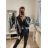 Jacket winter jacket with hood and fur women oversized (46-54) POLISH FASHION BLI19YP-18057-12 M black