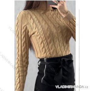 Šaty košilové dlouhý rukáv dámské (S/M ONE SIZE) ITALSKÁ MÓDA IMWB22192