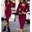 Women's elegant party long sleeve dress (S/M ONE SIZE) ITALIAN FASHION IM322282 Creamy S/M