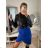 Šaty letní elegantní bez rukávu dámské (S/M ONE SIZE) ITALSKÁ MÓDA IMPHD228094 black L