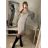 Women's Knitted Extended Long Sleeve Sweater (S/M/L ONE SIZE) ITALIAN FASHION imwb22272