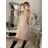 Women's Knitted Extended Long Sleeve Sweater (S/M/L ONE SIZE) ITALIAN FASHION imwb22272 Gray M / L