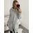 Svetr pletený prodloužený zapínací dlouhý rukáv dámský nadrozměr (2XL/3XL ONE SIZE) ITALSKÁ MÓDA IMD21895 M / L black