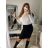 Šaty letní na ramínka dámské (S/M ONE SIZE) ITALSKÁ MÓDA IMPBB22B21841 white S/M