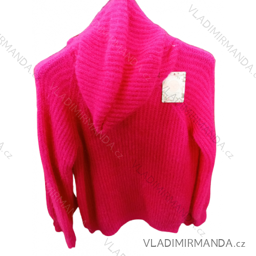 Svetr slabý úpletový dlouhý rukáv dámský (S/M ONE SIZE) ITALSKá MóDA IM722202