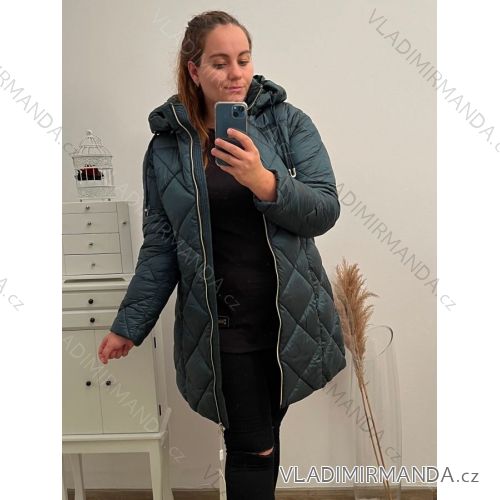 Šaty španělské letní košilové 3/4 krátký rukáv dámské (S/M/L ONE SIZE) ITALSKÁ MÓDA IMT22004 Emerald 2XL