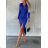 Women's Elegant Long Sleeve Midi Dress (S/M ONE SIZE) ITALIAN FASHION IMD22941