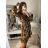 Women's Long Stretch Sleeveless Summer Dress (S / M / L ONE SIZE) ITALIAN FASHION IMWC222492 black S/M