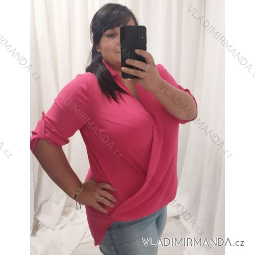 Women's Elegant Short Sleeve Blouse/Tunic Shirt (S/M ONE SIZE) ITALIAN FASHION IMM22976