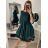Women's elegant party long sleeve dress (S/M ONE SIZE) ITALIAN FASHION IM322282