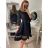 Women's elegant party long sleeve dress (S/M ONE SIZE) ITALIAN FASHION IM322282