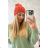 Cap with fleece Iwona K221 red