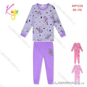 Pajamas long infant children's girls (80-110) KUGO MP1326