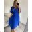 Women's Long Knitted Turtleneck Short Sleeve Dress (S/M ONE SIZE) ITALIAN FASHION IMM229012ZO
