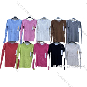 Women's Long Sleeve Warm T-Shirt (S/M ONE SIZE) ITALIAN FASHION IMD22967
