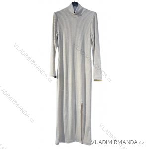 Women's Long Sleeve Turtleneck Knit Dress (S/M ONE SIZE) ITALIAN FASHION IMM22UN8396
