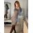 Women's Long Sleeve Turtleneck Knit Dress (S/M ONE SIZE) ITALIAN FASHION IMM22UN8396 S/M Gray