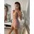 Šaty elegantní dlouhý rukáv dámské (S/M ONE SIZE) ITALSKÁ MÓDA IMM22SARA pink S/M