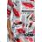 13-150 Sports dress with pockets - white with red lips