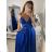Šaty letní na ramínka dámské (S/M ONE SIZE) ITALSKÁ MÓDA IMPBB22B21841 white S/M