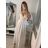 Šaty letní na ramínka dámské (S/M ONE SIZE) ITALSKÁ MÓDA IMPBB22B21841 white S/M
