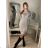 Šaty pletené s rolákem dlouhý rukáv dámské (S/M ONE SIZE) ITALSKÁ MÓDA IMWB22341 black S/M