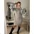 Šaty pletené s rolákem dlouhý rukáv dámské (S/M ONE SIZE) ITALSKÁ MÓDA IMWB22341 black S/M