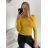 Women's Long Sleeve Sweater (S / M ONE SIZE) ITALIAN FASHION IMM219072 red S/M