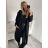 Women's flannel jacket (S / M ONE SIZE) ITALIAN FASHION IMC211073 M / L Black