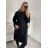 Women's flannel jacket (S / M ONE SIZE) ITALIAN FASHION IMC211073 M / L Black