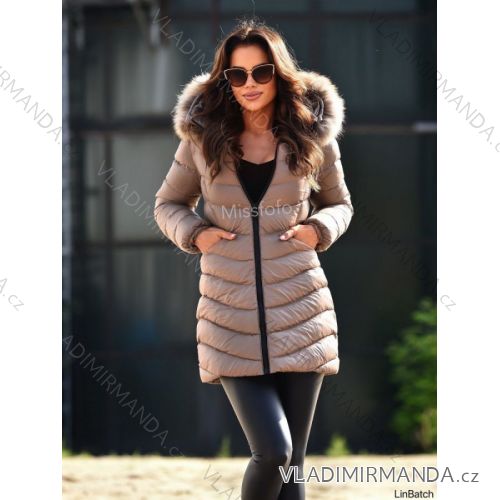 Kabát zimní s kapucí dámský (S-XL) MFFASHION IMMF22M688-A