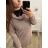 Women's elegant party long sleeve dress (S/M ONE SIZE) ITALIAN FASHION IM322282