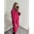 Long women's fleece coat (SML-XL) ITALIAN FASHION IMD211106 -   red -   S/M/L