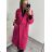 Long women's fleece coat (SML-XL) ITALIAN FASHION IMD211106 -   red -   S/M/L