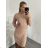 Women's Warm Long Sleeve Dress (L / XL ONE SIZE) ITALIAN FASHION IM421MIA