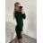 Women's Warm Long Sleeve Dress (L / XL ONE SIZE) ITALIAN FASHION IM421MIA