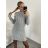 Women's Warm Long Sleeve Dress (L / XL ONE SIZE) ITALIAN FASHION IM421MIA