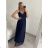 Šaty letní na ramínka dámské (S/M ONE SIZE) ITALSKÁ MÓDA IMPSH223670 kerosene S/M