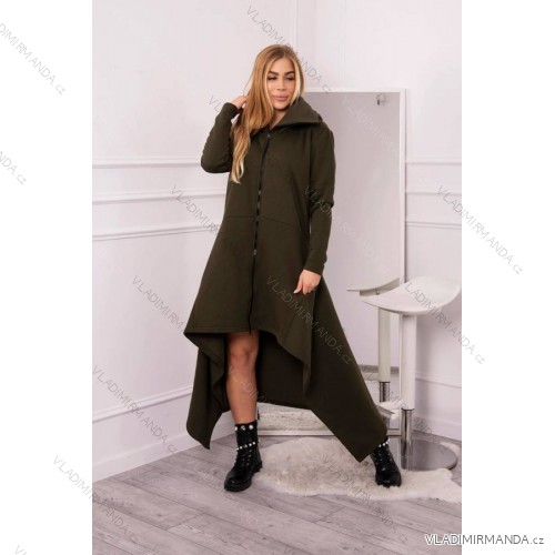 Insulated dress with longer sides khaki