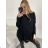 Svetr oversize dlouhý rukáv dámský (S/M/L ONE SIZE) ITALSKÁ MÓDA IMWB22328