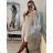 Women's Long Summer Short Sleeve Dress (S / M ONE SIZE) ITALIAN FASHION IMWC222525 Emerald S/M