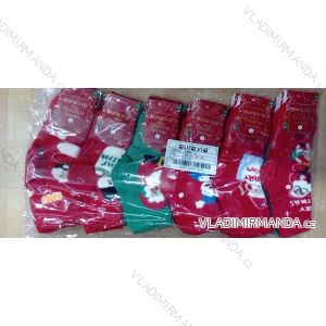 Ponožky thermo vánoční dětské dorost dívčí a chlapecké (24-35) AURA.VIA AURA22SGB9117