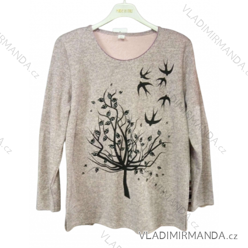 Women's long-sleeved tunic blouse oversized (l-4xl) L.G.M. Polish Fashion LGM19080